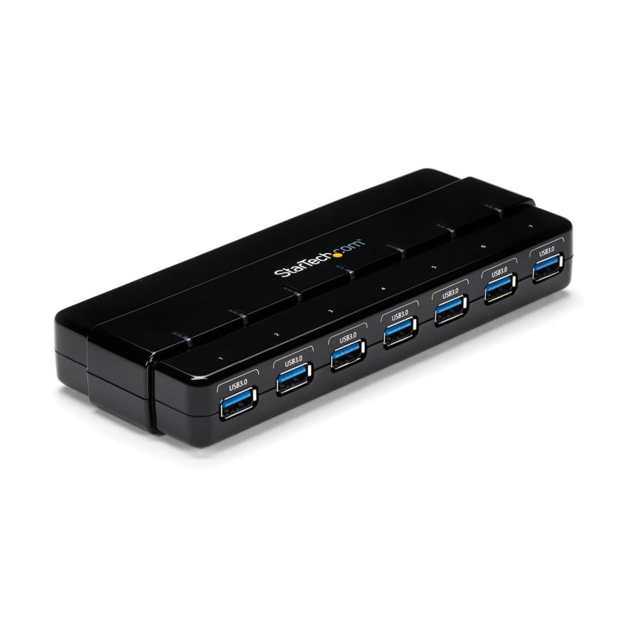 Hub USB 3.0 de 7 Puertos StarTech ST7300USB3B - Concentrador de Escritorio 5 Gbps