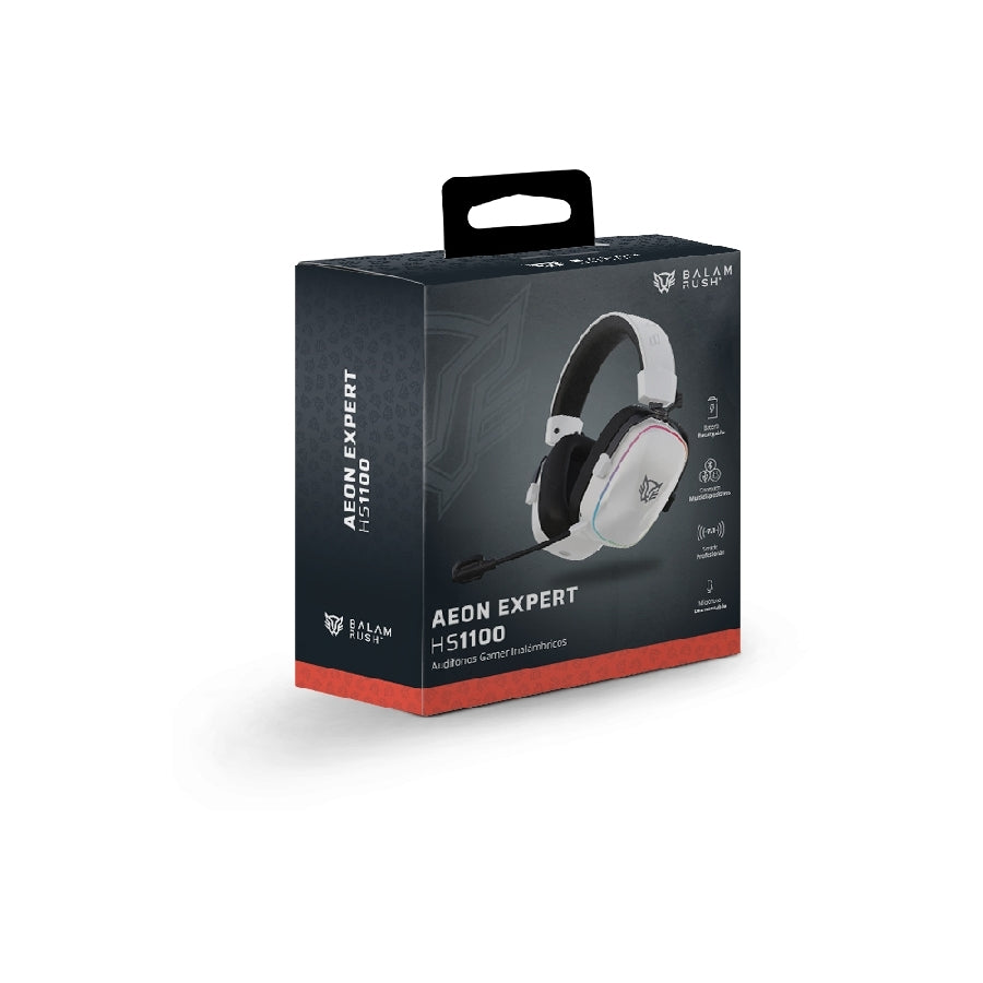 Audífonos Gamer Balam Rush Aeon Expert HS1100 - Inalámbrico Bluetooth 5.3 RGB