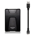 Disco Duro Externo ADATA HD650 1TB USB 3.2 - Portátil a Prueba de Golpes