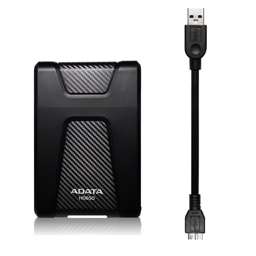 Disco Duro Externo ADATA HD650 1TB USB 3.2 - Portátil a Prueba de Golpes
