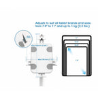 Soporte de Suelo Antirrobo Manhattan 406345 para Tablet e iPad - Altura Regulable 360°