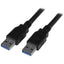Cable USB 3.0 SuperSpeed StarTech 1.8M Type-A Macho a Macho Negro
