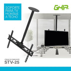 Soporte GHIA STV-25 para TV Techo 32-70 Pulgadas - Giro 180°, hasta 45kg