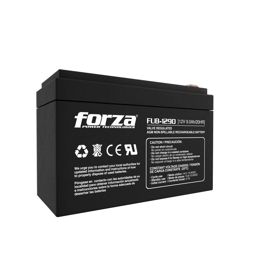 Batería Forza FUB-1290 12V 9AH Sellada AGM - Recargable sin Mantenimiento Imagen secundaria del producto