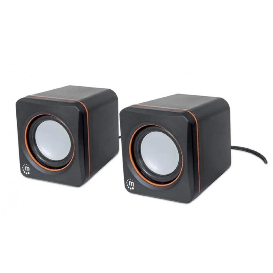Bocina Manhattan 161435 Cubo USB - 6W, Sonido Estéreo, Diseño Compacto