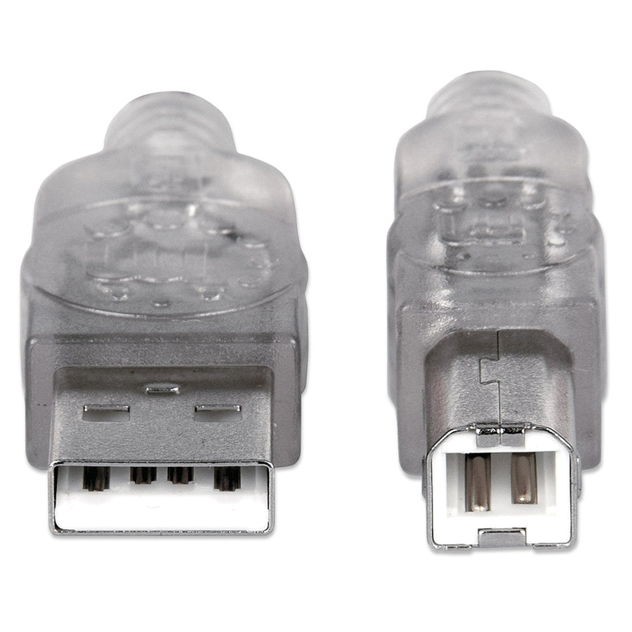 Cable USB Manhattan 340458 2.0 A-B 3.0M - Blindado, Conectores Chapados en Oro Imagen principal del producto