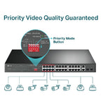 Switch TP-Link TL-SL1226P 24 Puertos POE + 2 Gigabit - Para Rack 19"