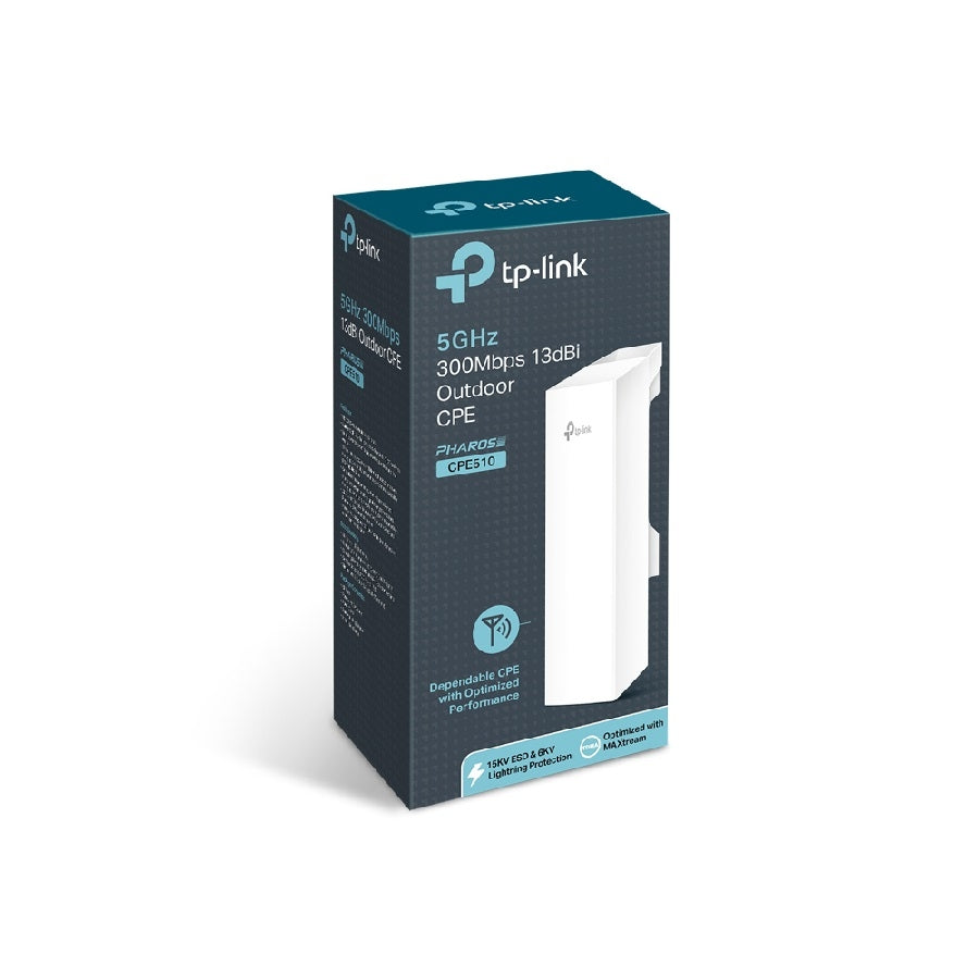 Access Point TP-Link CPE510 Exterior 5GHz 300Mbps POE Pasivo Incluido