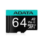 Memoria ADATA Micro SDXC 64GB - Clase 10 V30 A2 UHS-I con Adaptador