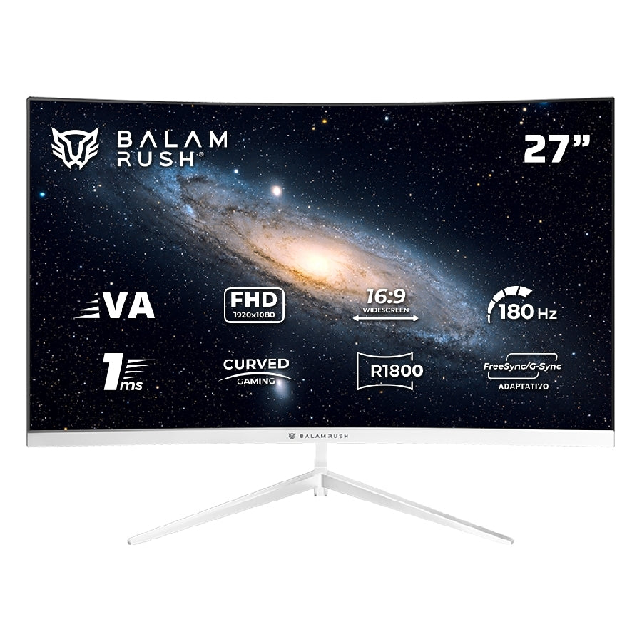 Monitor Gamer Balam Rush Andromeda 27 Pulgadas Curvo 180Hz Full HD - RGB