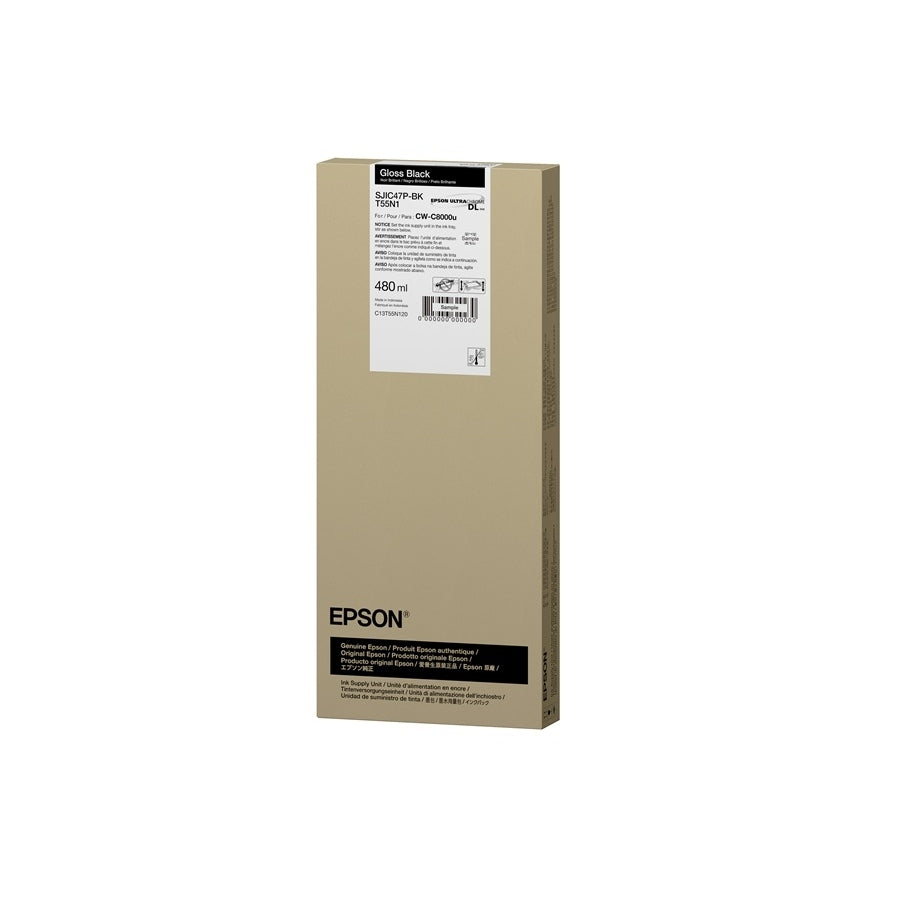 Cartucho Epson C13T55N120 Negro Glossy 480ml - ColorWorks C8000