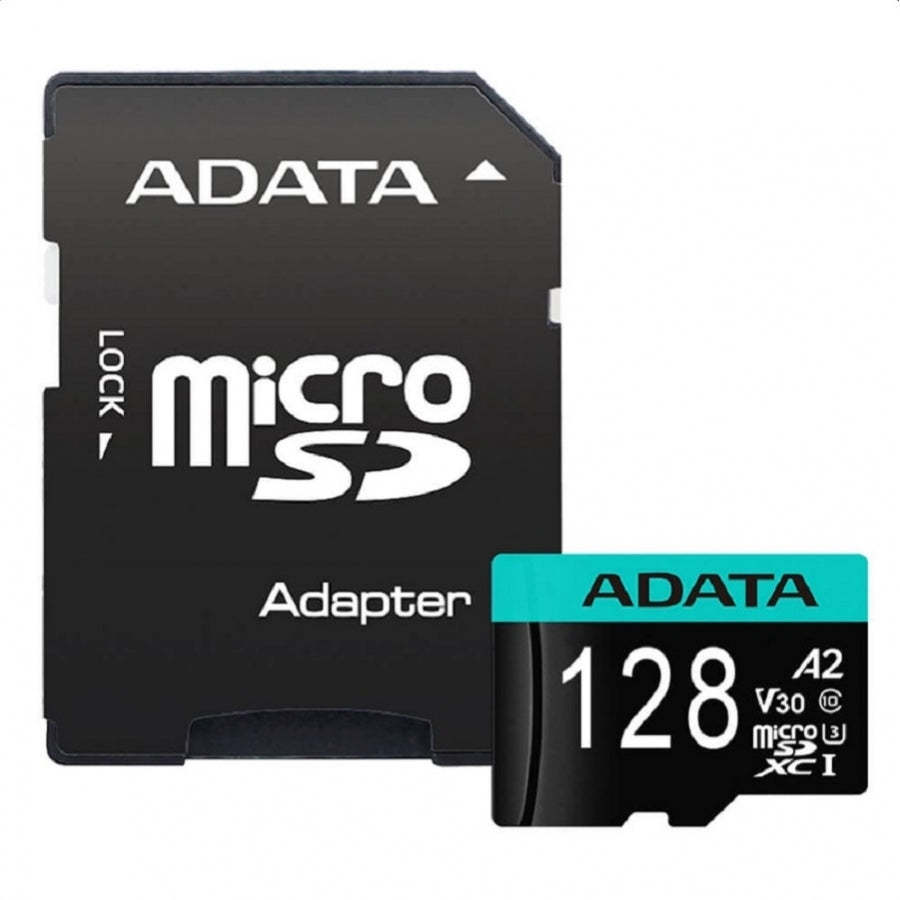 Memoria ADATA Micro SDXC 128GB UHS-I Clase 10 V30 A2 con Adaptador Imagen secundaria del producto