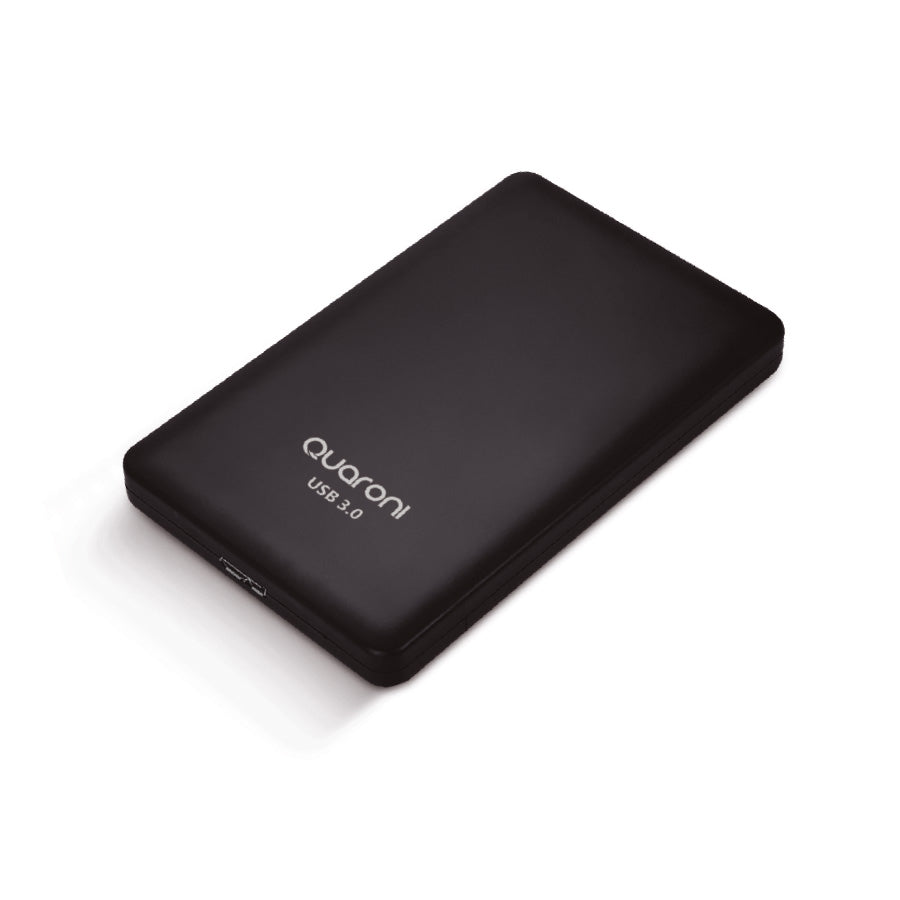 Enclosure Quaroni QE02 para Disco Duro 2.5" - USB 3.0, SATA, Negro