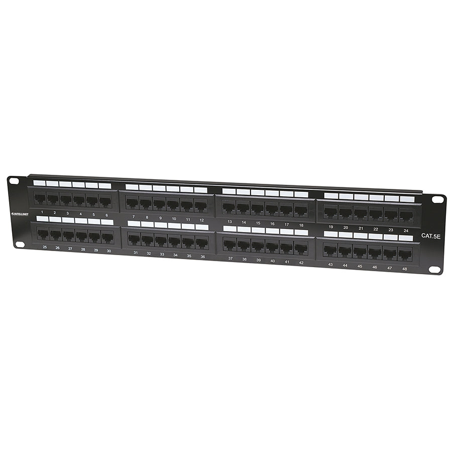 Panel de Parcheo Intellinet 513579 CAT 5E 48 Puertos 2 Niveles Rack Imagen principal del producto