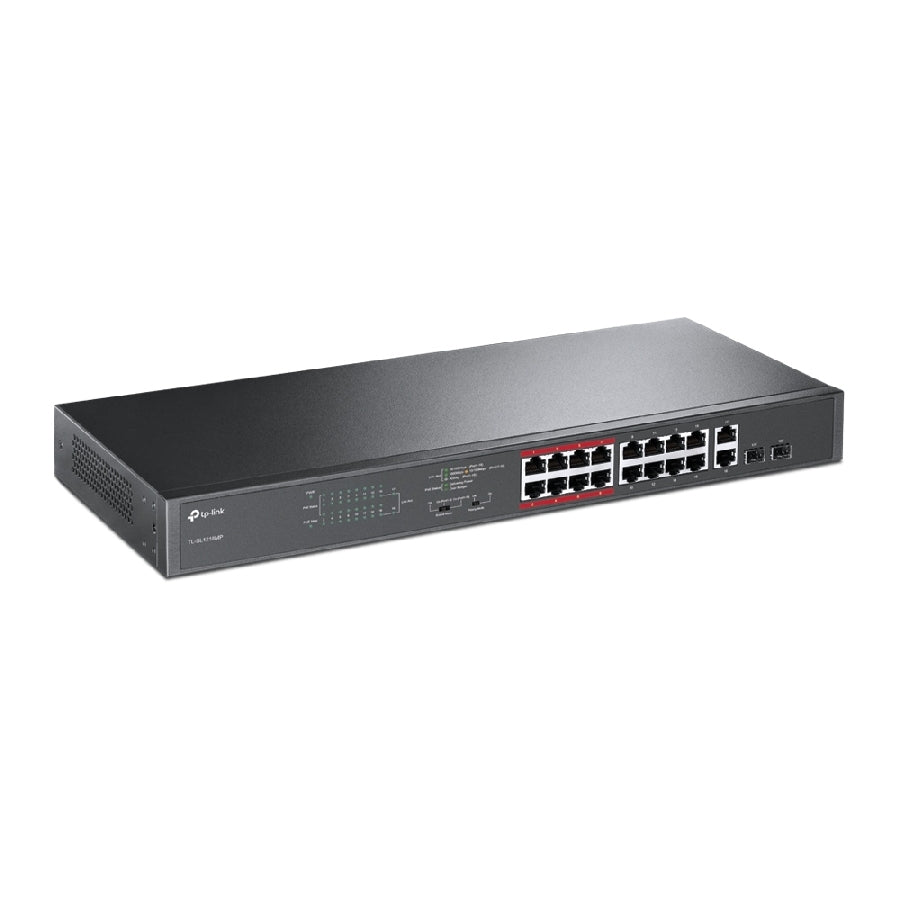 Switch TP-Link TL-SL1218MP 18 Puertos - POE+ 192W, Gigabit y SFP para Rack Imagen secundaria del producto