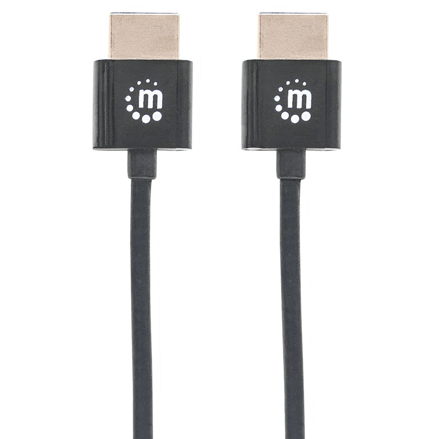 Cable HDMI Manhattan 394369 2.0 Ultradelgado 1.8m - Alta Velocidad 18 Gbps