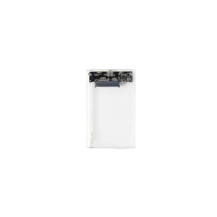 Carcasa Disco Duro ACTECK Armor Clear HC440 2.5" - USB C, SATA, Transparente