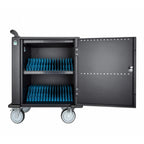 Gabinete de Carga Manhattan 716000 - 32 Puertos USB-C, 576W, con Ruedas