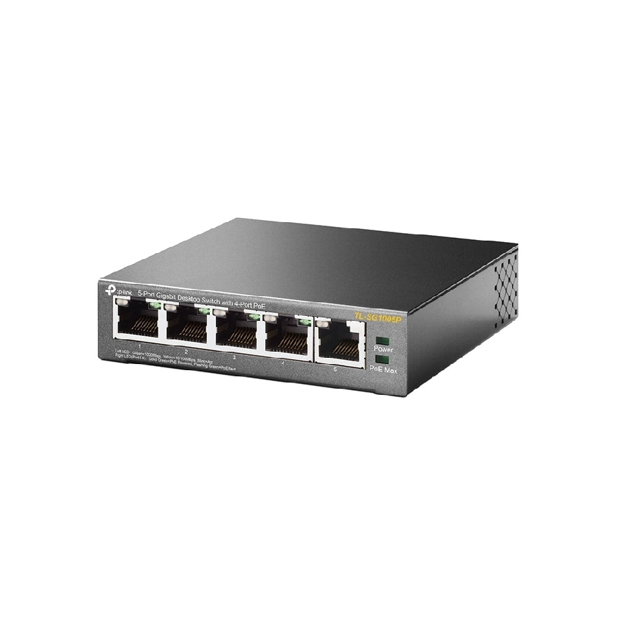 Switch TP-Link TL-SG1005P 5 Puertos Gigabit - Con 4 Puertos PoE