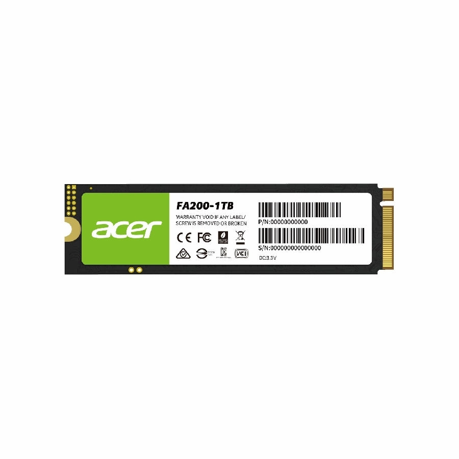 SSD Acer FA200 1TB M.2 NVMe PCIe Gen 4 - 7200MB/s Lectura