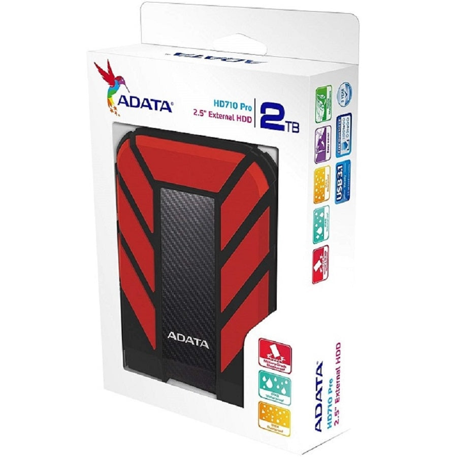 Disco Duro Externo ADATA HD710P 2TB - USB 3.2, Portátil, Resistente a Golpes