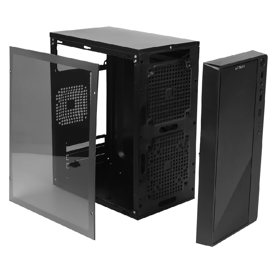 Gabinete Acteck Kioto GC220 Micro ATX Slim - Panel Acrílico, Fuente 500W Imagen principal del producto