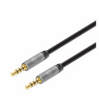 Cable de Audio Estéreo Manhattan 356015 - 5M, Conectores 3.5MM, Aluminio