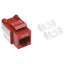 Jack Keystone Cat 5E Intellinet 210478 - Impacto Rojo, Certificado UL