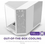 Gabinete NZXT H6 Flow - Vidrio Templado, RGB, Soporta ATX/Micro-ATX/Mini-ITX