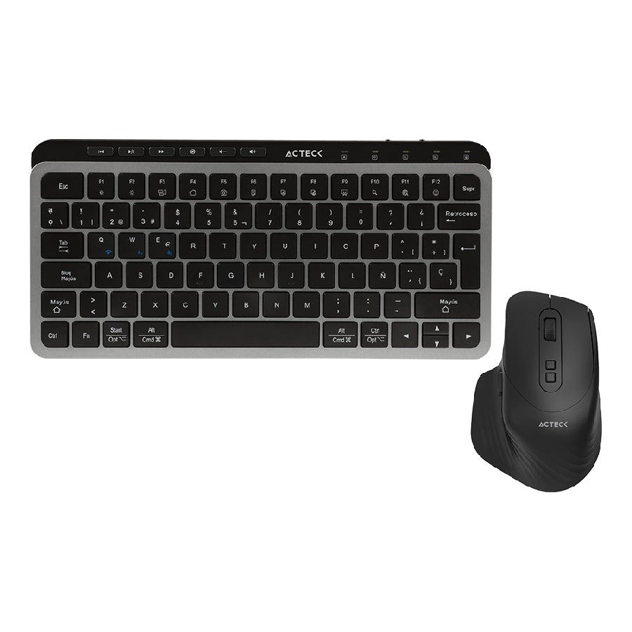 Kit Teclado y Mouse Acteck Krea MK750 - Inalámbrico Dual, Recargable, 2000 DPI