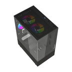 Gabinete Ocelot Gaming Glass EN6 Mini Tower - Cristal Templado, 3 Ventiladores