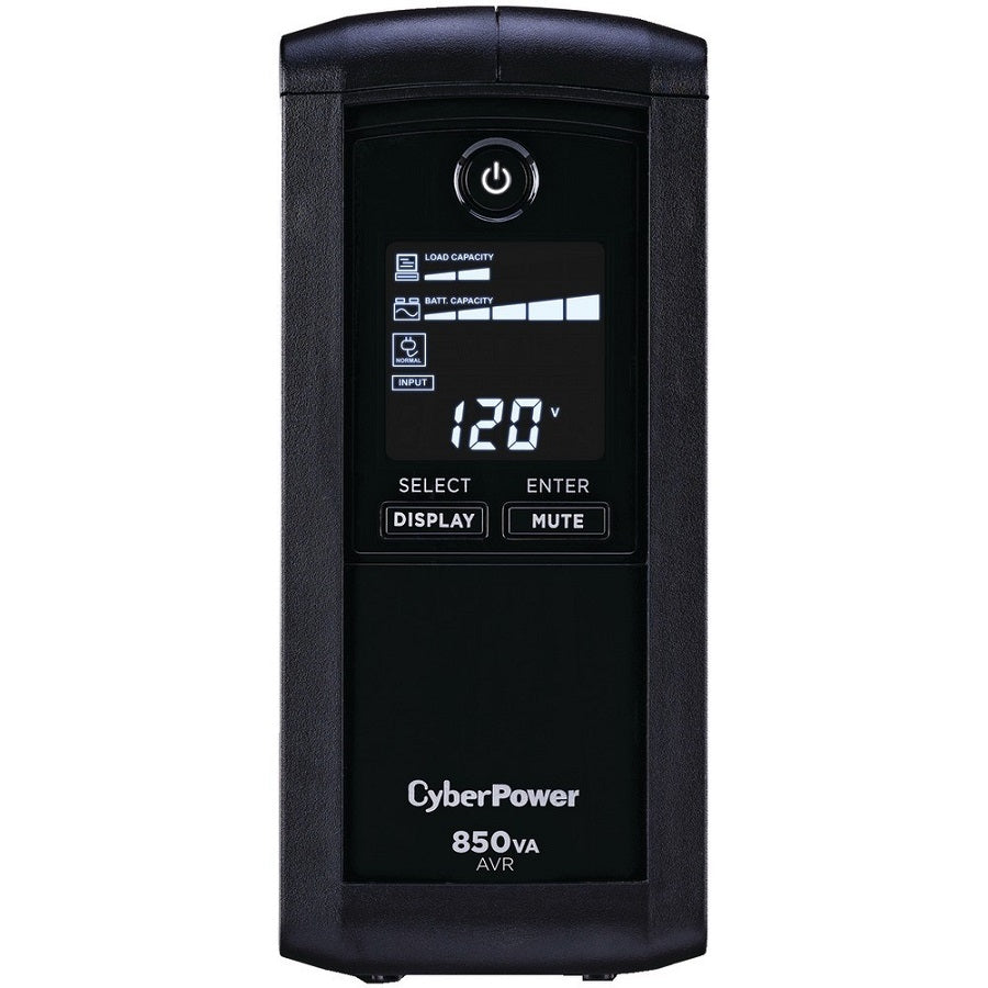 No Break CyberPower CP850AVRLCD 850VA 510W - Torre, 9 Enchufes, 3 Años Garantía Imagen principal del producto