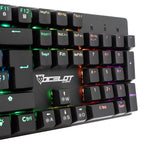 Teclado Mecánico Ocelot Gaming OK-TKL2 - Switch Rojo RGB 88 Teclas