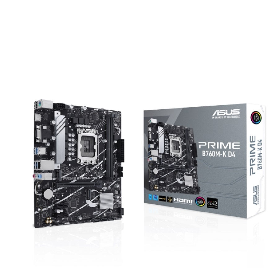 Tarjeta Madre ASUS PRIME B760M-K D4 Socket 1700 - DDR4, M.2, HDMI
