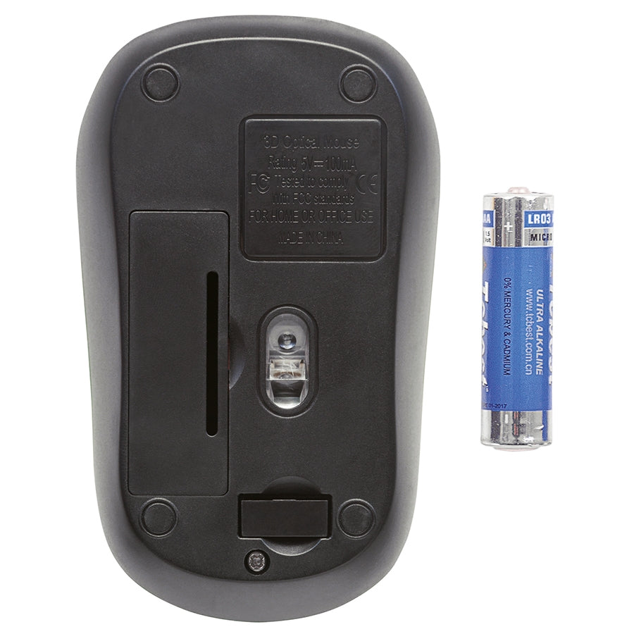 Mouse Inalámbrico Manhattan 179416 - Óptico 1000 DPI, Alcance 10M