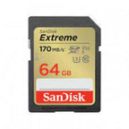 Memoria SanDisk SDXC 64GB Extreme 170MB/s - 4K UHD Clase 10 U3 V30