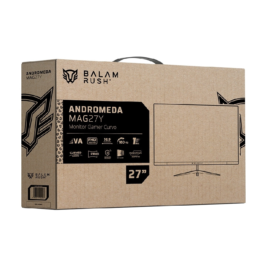Monitor Gamer Balam Rush Andromeda 27 Pulgadas Curvo 180Hz Full HD - RGB