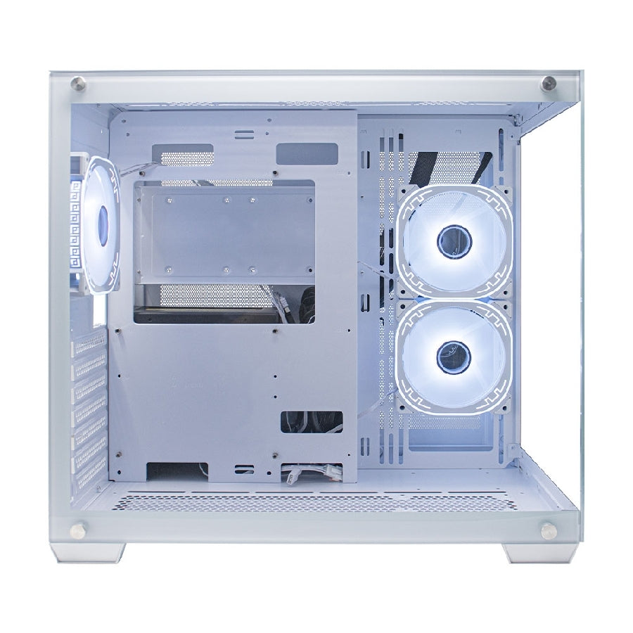 Gabinete Ocelot Gaming W-Cube 2 - Mid Tower ATX, Cristal Templado, 3 Ventiladores ARGB