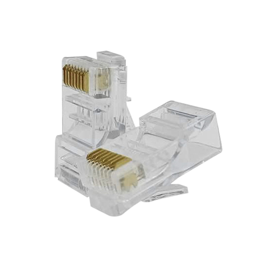 Plug RJ45 CAT6 GHIA GCN-004 - 100 Piezas, Contactos de Bronce Imagen principal del producto