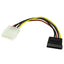 Adaptador de Alimentación LP4 a SATA StarTech 15cm - Cable Profesional