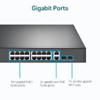 Switch TP-Link TL-SG1218MP 16 puertos POE Gigabit - Montaje en Rack