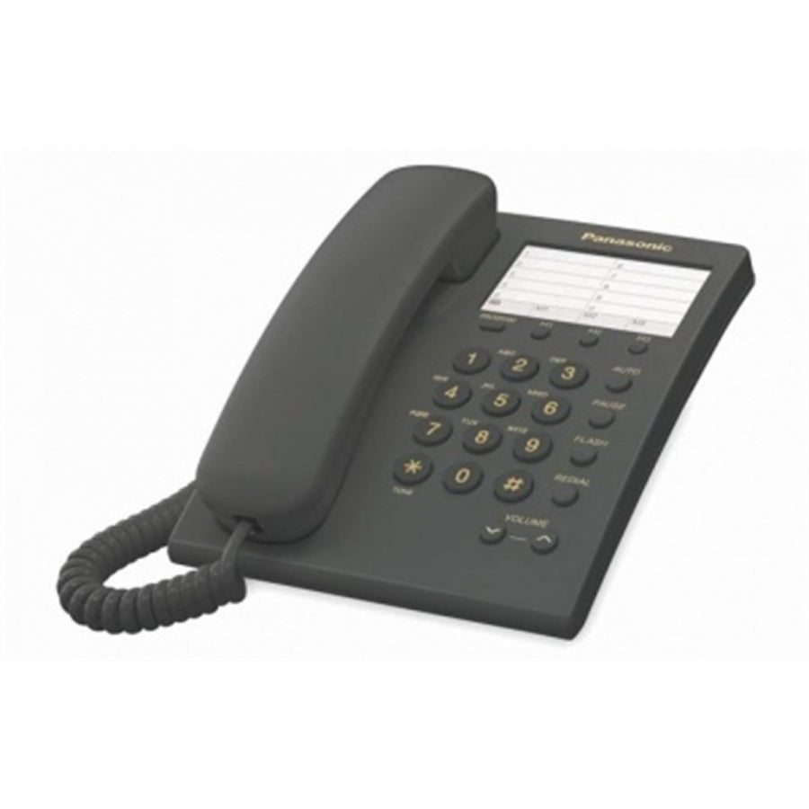 Teléfono Panasonic KX-TS550MEB Alámbrico - Marcador Rápido, Control de Volumen