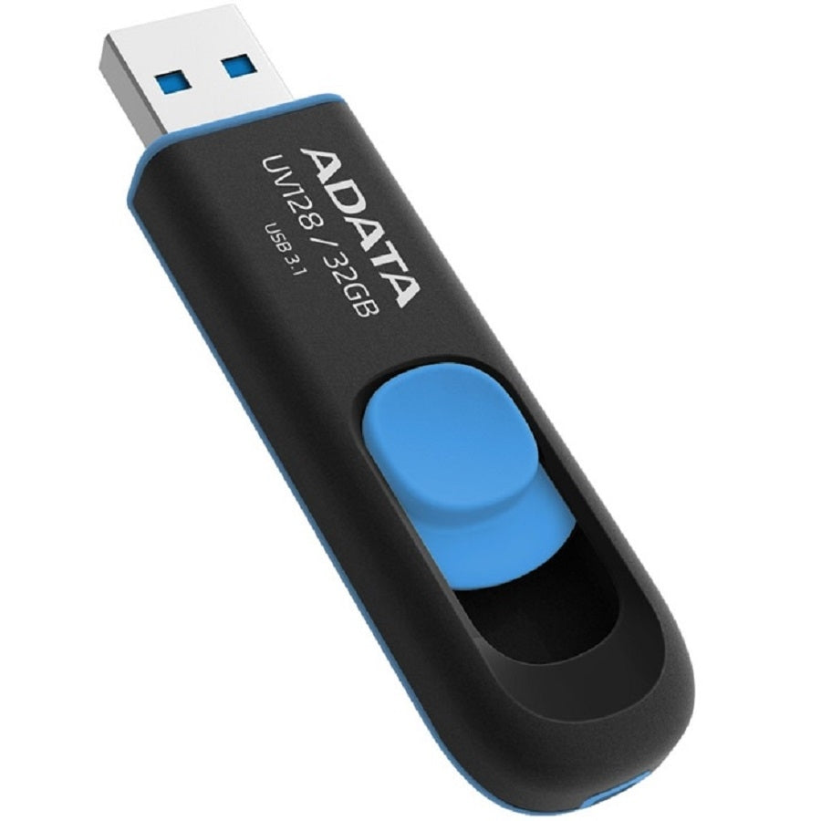 Memoria USB ADATA UV128 32GB - USB 3.2, 100MB/s, Negro Imagen principal del producto