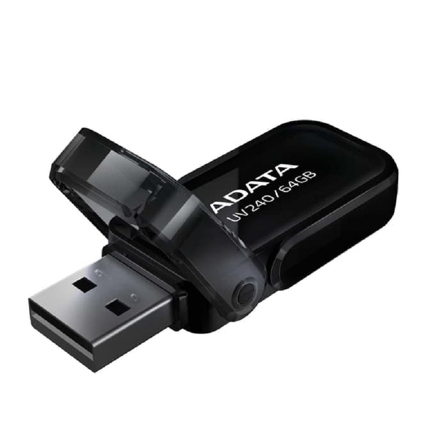 Memoria ADATA UV240 64GB USB 2.0 - Portátil, Confiable, Negro
