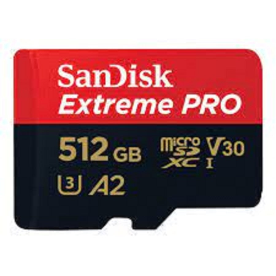 Memoria SanDisk Micro SDXC 512GB Extreme Pro - 200MB/s, 4K, Clase 10 A2 V30 Imagen principal del producto