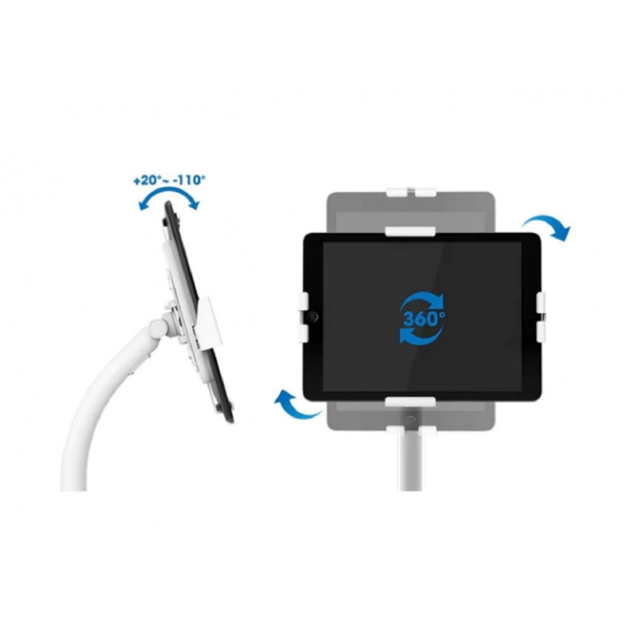Soporte de Suelo Antirrobo Manhattan 406345 para Tablet e iPad - Altura Regulable 360° Imagen secundaria del producto