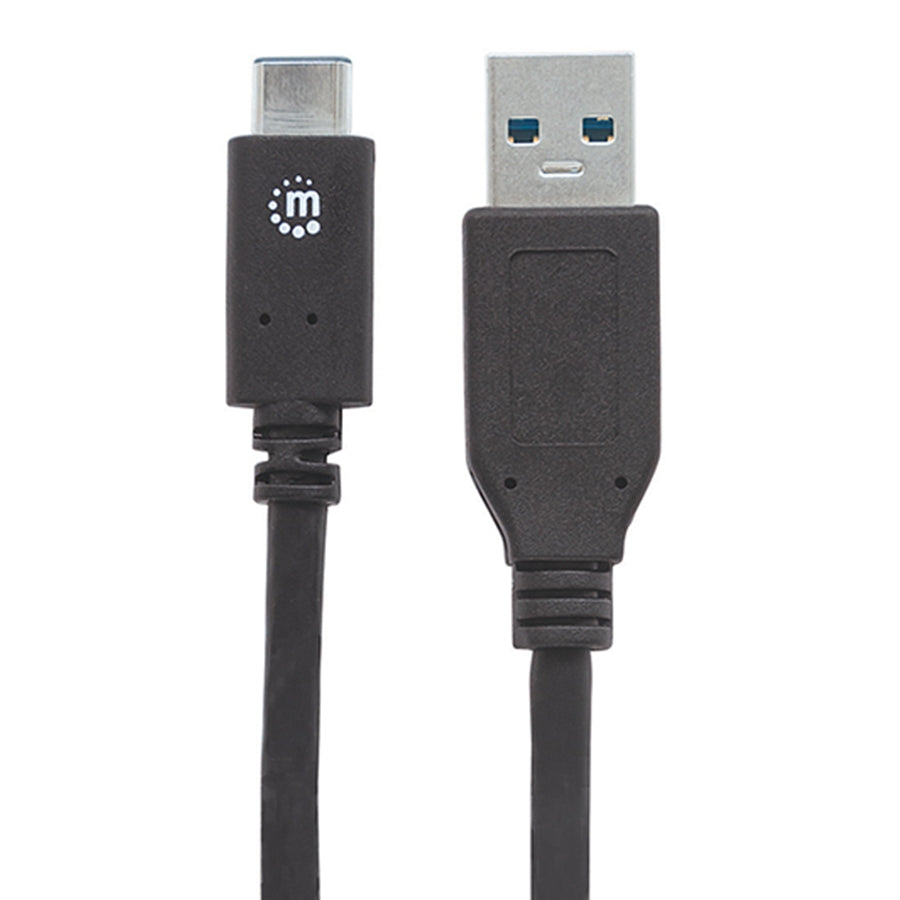 Cable USB-C Manhattan 354974 - USB 3.1 Gen 1, 2 Metros, Negro