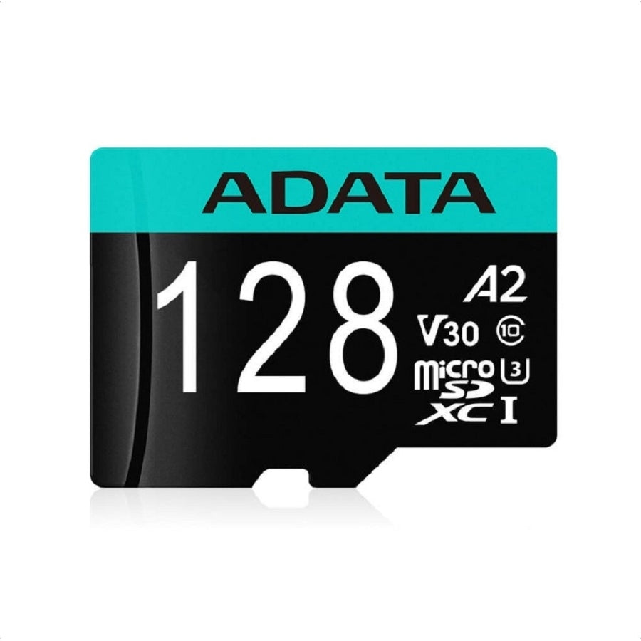 Memoria ADATA Micro SDXC 128GB UHS-I Clase 10 V30 A2 con Adaptador