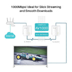 Extensor Red TP-LINK AV1000 Gigabit Powerline TL-PA7017KIT - 300 Metros