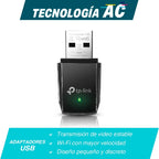Tarjeta de Red TP-Link Archer T3U USB - Dual Band AC 1300 Mini